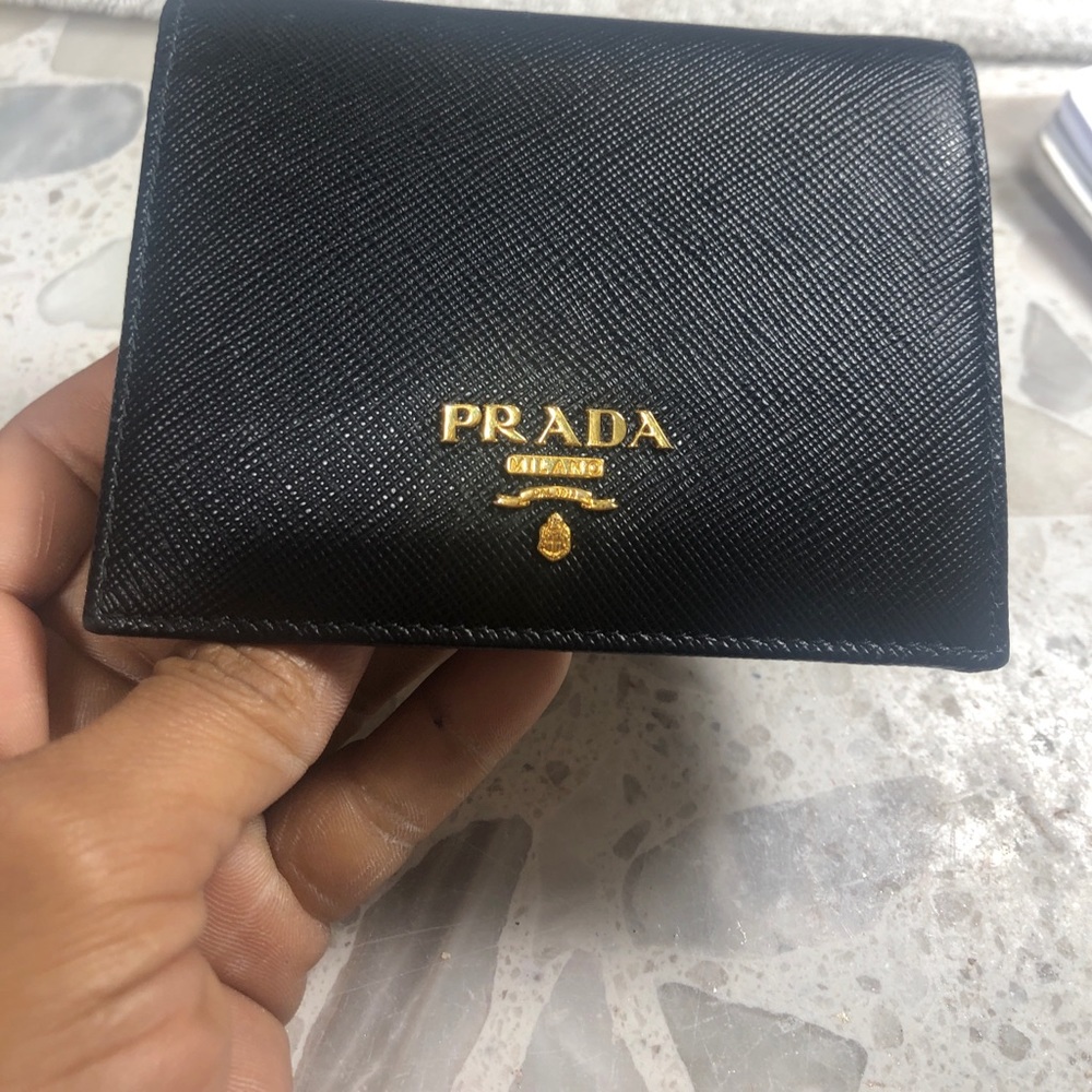 Prada black wallet